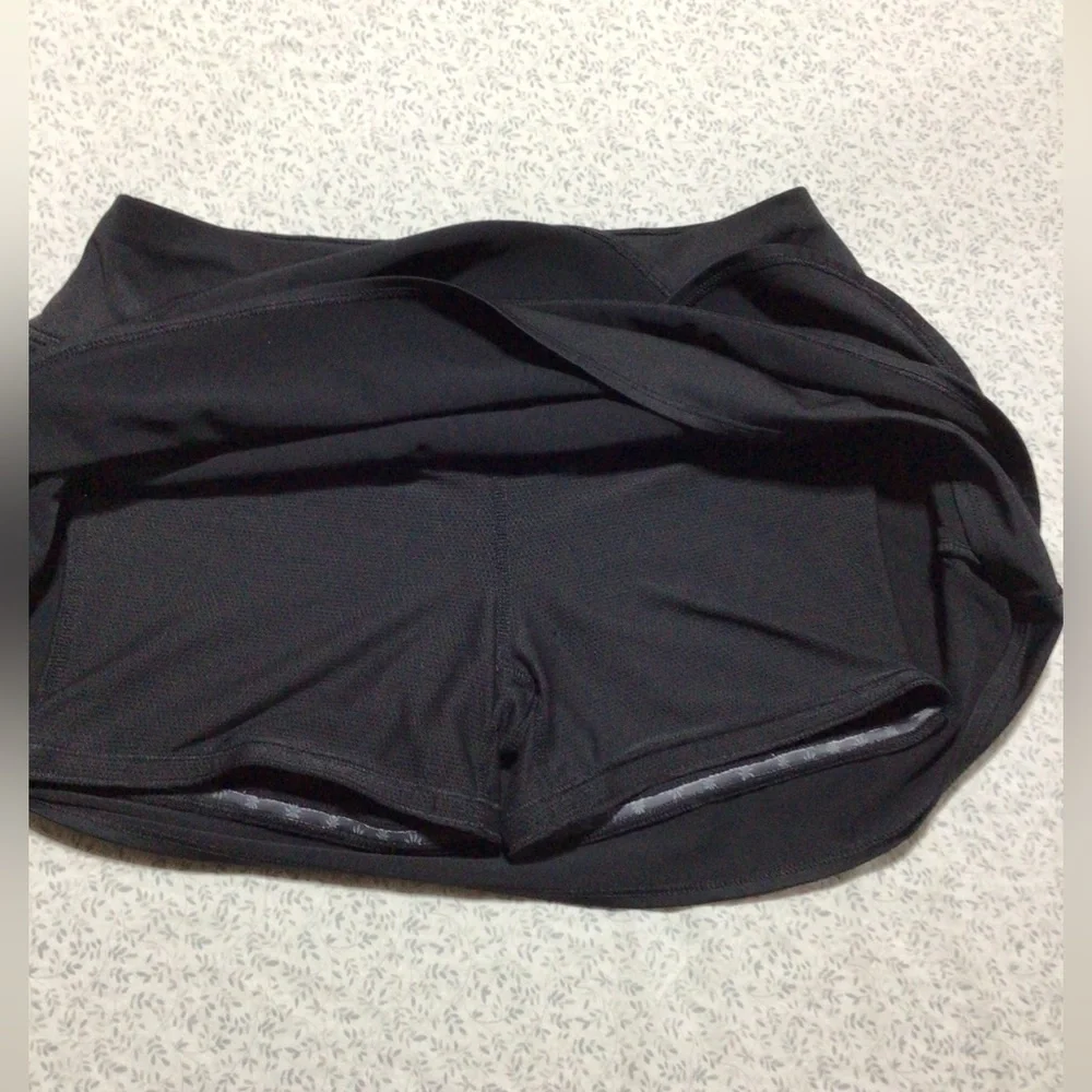 Athleta Skort‎ Tennis Running Golf Black Rear Zipper Pocket Size XS